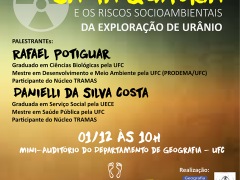 Mineração de urânio no Ceará em debate na UFC Mineração de urânio no Ceará em debate na UFC