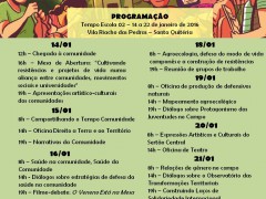 Programação do segundo tempo escola do Projeto Juventudes do Campo Programação do segundo tempo escola do Projeto Juventudes do Campo